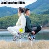Camping Table Chairs Portable Outdoor Folding Table and Chair Set, Ultra-Light and Durable Aluminum Alloy Picnic Table, Suitable for Car Travel Beach Fishing (Color : Package 2) view 4