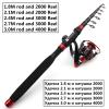 New 1.8m-3.0m Rod Roll Combo, Carbon Fiber Telescopic Fishing Rod 13BB Reel Set, Portable Spinning Rod and Spinning Reel Multi-Function Set, Sea Fishing Rod, Bass Fishing ZYHYD view 2