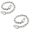 MIKMAYTOO 2 PCS Heavy Duty Stainless Steel Chain 550LB Capacity for Punching Bags Hanging Chair Hammocks Swing Trapeze Yoga (20, 4MM-2 PCS) view 1