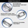 MIKMAYTOO 2 PCS Heavy Duty Stainless Steel Chain 550LB Capacity for Punching Bags Hanging Chair Hammocks Swing Trapeze Yoga (20, 4MM-2 PCS) view 2