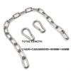 MIKMAYTOO 2 PCS Heavy Duty Stainless Steel Chain 550LB Capacity for Punching Bags Hanging Chair Hammocks Swing Trapeze Yoga (20, 4MM-2 PCS) view 3