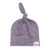 Copper Pearl Baby Beanie Hat Top Knot Stretchy Soft Violet view 1