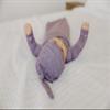 Copper Pearl Baby Beanie Hat Top Knot Stretchy Soft Violet view 4