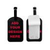 Custom Luggage Tag, Personalized Add Your Image Text Suitcase Labels Bag with Adjustable PVC Travel Accessories Id Identifier Baggage Cards for Women Men (Custom 02) view 1