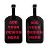 Custom Luggage Tag, Personalized Add Your Image Text Suitcase Labels Bag with Adjustable PVC Travel Accessories Id Identifier Baggage Cards for Women Men (Custom 02) view 2