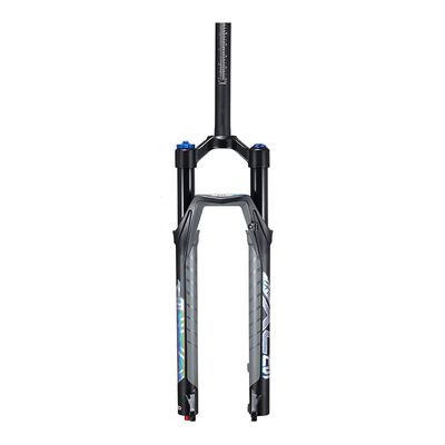 Jejy Mountain Bike Bicycle 27.5 Inch Shock Absorber Air Front Fork, 9mm Quick Release MTB Ultralight Gas Disc Brake Suspension Forks (Color : Black, Size : 27.5)