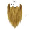 Flybloom Realistic Fake Beard Cosplay Grandpa Beard Artificial Facial Hair Halloween Beard Party Supplies(Brown) view 4