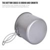 Boundless Voyage 2 Pieces Set Titanium Pan Pot Set with Folding Handle Ultralight for Outdoor Camping Picnic Cooking Tableware Dishes A-Ti2052C view 4