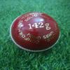 Junior/Women Cricket Ball - 142 gm - Red - Hand Stitched view 4