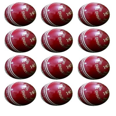 142 gm Junior/Women Cricket Ball - Pack of 12