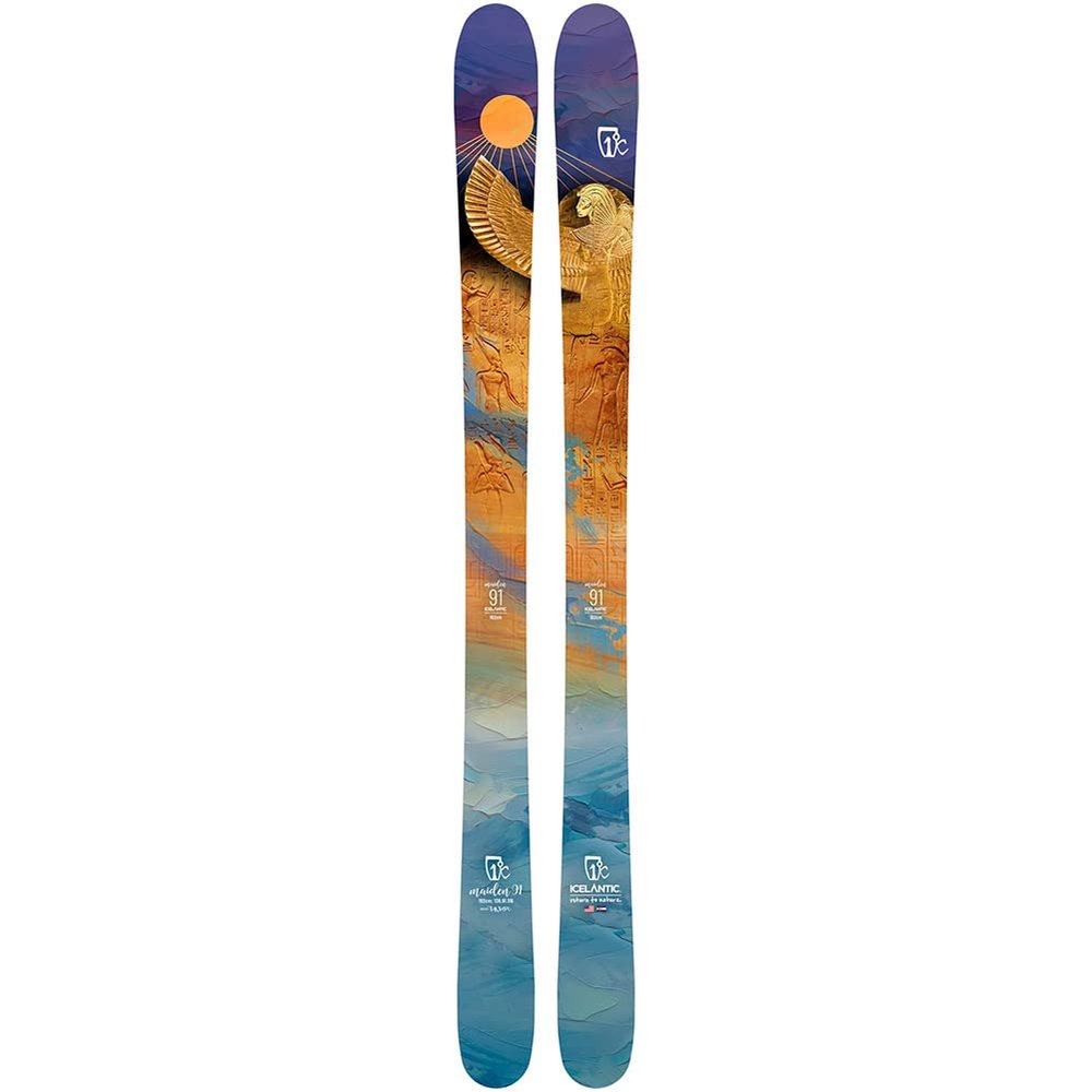 Icelantic Women's 2022 Lightweight Freeride Maiden 91 Alpine Skis for Intermediate Level, 162