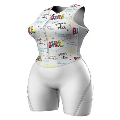 Sparx Women Triathlon Suit Tri Short Racing Cycling Swim Run (2XL, Girl)