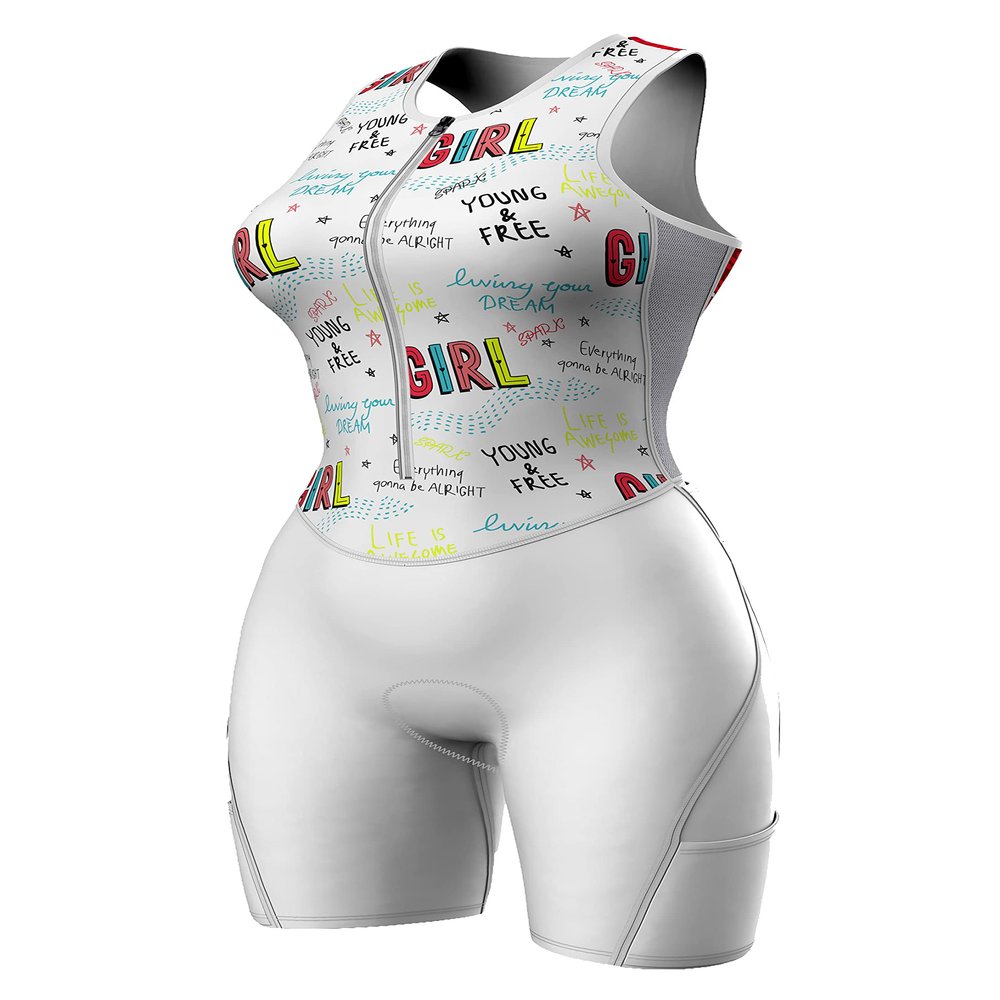 Sparx Women Triathlon Suit Tri Short Racing Cycling Swim Run (2XL, Girl)