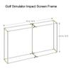 TheTerakart Golf Flat Frame Self-Standing Indoor/Outdoor Golf Frame Corners 25mm and Projection Impact Screen (Corners Only) view 3