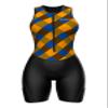 Sparx Women Triathlon Suit Tri Short Racing Cycling Swim Run (Medium, Golden Check) view 2