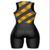 Sparx Women Triathlon Suit Tri Short Racing Cycling Swim Run (Medium, Golden Check) view 4