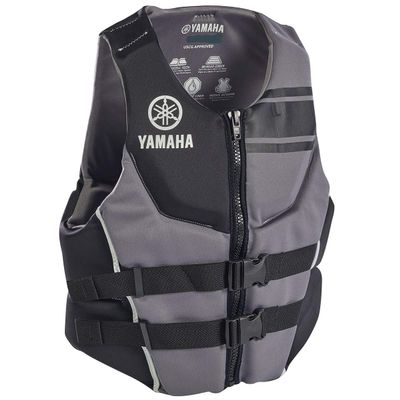 Yamaha Men's Black Neoprene Two-Buckle PFD Life Jacket Vest (Medium)