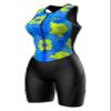 Sparx Women Triathlon Suit Tri Short Racing Cycling Swim Run (XL, Neon Hisbiscus) view 1
