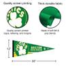 Boston Celtics Throwback Retro Vintage Pennant Flag view 2
