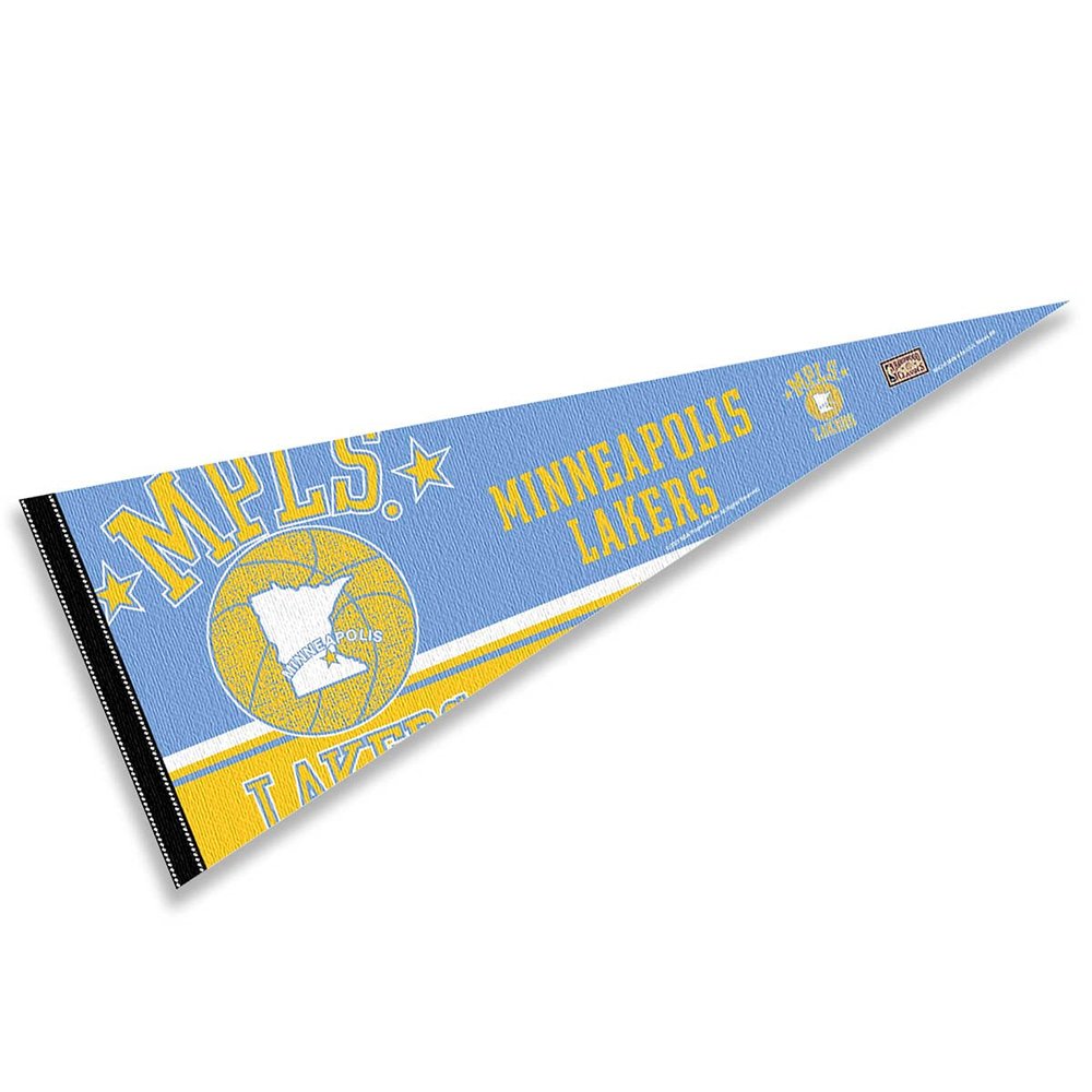 Los Angeles Lakers Throwback Retro Vintage Pennant Flag