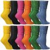 Yacht & Smith 6 Pairs Womens Scrunched Slouch Socks, Cotton Boot Socks Bulk Pack view 1