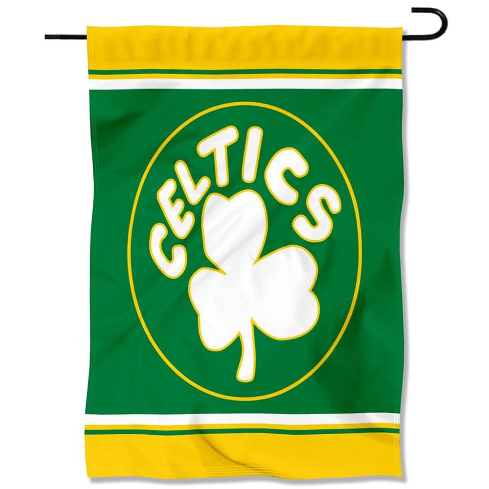 Boston Celtics Vintage Throwback Retro Classics Double Sided Garden Flag