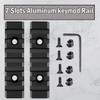 Gotical Combo of 2 | 5 Slots Aluminum Keymod Rails and 7 Slots Aluminum keymod Rails Section for Keymod Five Slots and Seven Keymod Rail Picatinnii Rail Section view 3