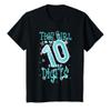 10th Birthday Design Girl Is Now 10 Double Digits 10 Years T-Shirt view 1