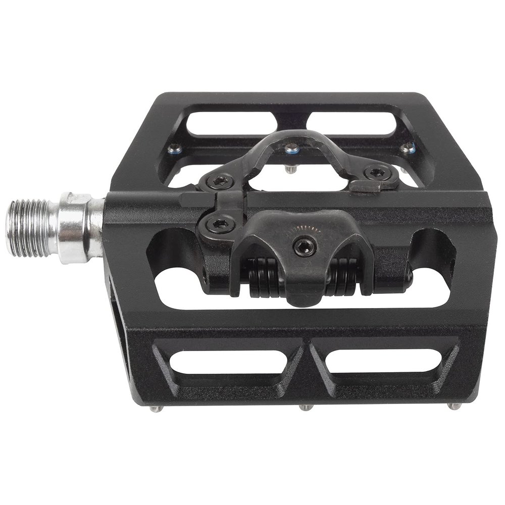 M-Wave Unisex Adult's Freedom Clipless Platform Combination Pedal, Black, 103 x 98 x 30 mm
