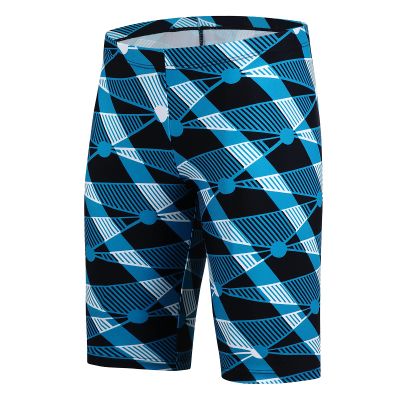 Xioker Boys Swim Jammers Kids Jammer for Swimming,Youth Boy Compression Swimming Jammer Trunks Boy Swim Shorts UPF50+(Blue Printed XS)