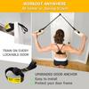 Double Circle Gymnastics Rings with Quick Adjust Numbered Straps and Exercise Videos Guide - Full Body Gym Rings - Calisthenics Rings Wooden Rings (Rings & Straps + Door Anchor + Foot Straps) view 2