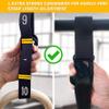 Double Circle Gymnastics Rings with Quick Adjust Numbered Straps and Exercise Videos Guide - Full Body Gym Rings - Calisthenics Rings Wooden Rings (Rings & Straps + Door Anchor + Foot Straps) view 3