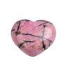 32mm Natural Crystal Love Heart Shape HandMade Polished Rosy Quartz Jewelry Collection Necklace Women Jewelry Gift-dark khaki view 1