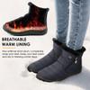 HARENCE Snow Boots for Women Winter Boot with Comfortable Warm Fur Lined Ankle Booties Outdoor Slip On Waterproof Short Boots view 3