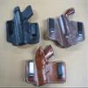 Azula Leather 2 Clip OWB Pancake Clip On Pistol Holster for Springfield Springfield 911 380 Pistol Tan Right Hand view 2