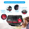 Fishernomics Collapsible Fishing Bucket with Air Pump - Live Bait Bucket with Aerator (6 Gallon/10 Gallon) - Leak Proof with Side Pocket & Shoulder Strap | Highly Durable & Sturdy view 3