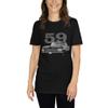 1959 Chevy Bel Air Classic Car Owner Short-Sleeve Unisex T-Shirt Black view 3