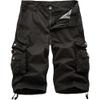 Men's Multi Pocket Zipper Cargo Short Outdoor Casual Loose Fit Dungarees Shorts (Dark Gray,38) view 1