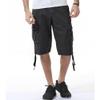 Men's Multi Pocket Zipper Cargo Short Outdoor Casual Loose Fit Dungarees Shorts (Dark Gray,38) view 2
