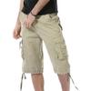 Men's Multi Pocket Zipper Cargo Short Outdoor Casual Loose Fit Dungarees Shorts (Khaki,38) view 2