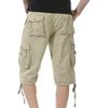 Men's Multi Pocket Zipper Cargo Short Outdoor Casual Loose Fit Dungarees Shorts (Khaki,38) view 4
