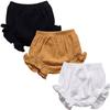 3PC Shorts Set Newborn Baby Girls Boys PP Pants Cotton Linen Blend Cute Floral Bloomers Triangle Shorts view 1