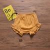 3PC Shorts Set Newborn Baby Girls Boys PP Pants Cotton Linen Blend Cute Floral Bloomers Triangle Shorts view 4