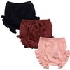3PC Shorts Set Newborn Baby Girls Boys PP Pants Cotton Linen Blend Cute Floral Bloomers Triangle Shorts view 1