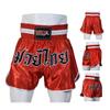 MRX Boxing Shorts for Men Training Fighting Muay Thai Shorts Boxing MMA BJJ Short Kickboxing Trunks Clothing Red Small view 4