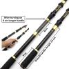 2.7m3.0m3.6m Portable Fishing Rod, Carbon Fast Telescopic Travel Sea Boat Rock Fishing Rod, Metal Fittings Sea Fishing Rod, Trout Bait Rod, Bait Weight 10-60g ZYHYD (Size : 1.8m) view 2