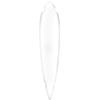 Moose Longboard Deck 9.25" x 46" Concave Cut Out Pintail White view 1