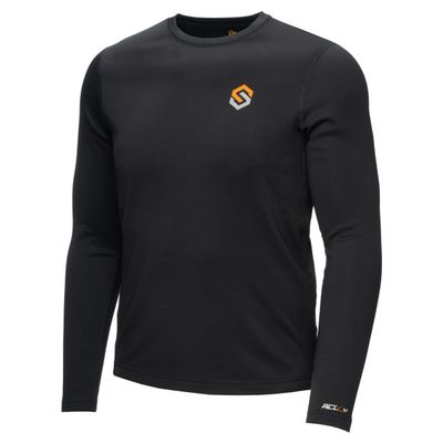 ScentLok ClimaFleece BaseSlayers Midweight Base-Layer Shirt, Hunting Clothes for Men and Women - Black (X-Large)