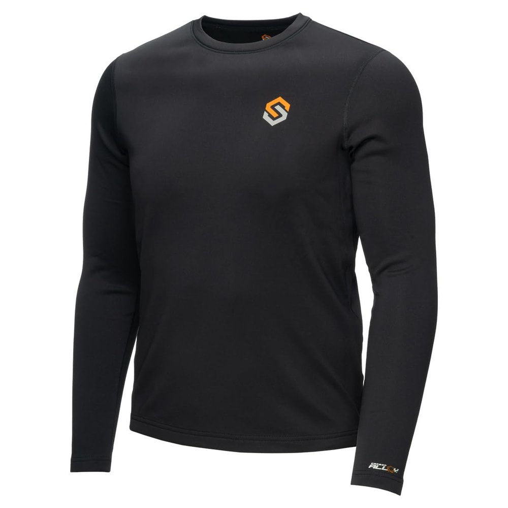 ScentLok ClimaFleece BaseSlayers Midweight Base-Layer Shirt, Hunting Clothes for Men and Women - Black (X-Large)