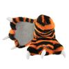Lazy One Animal Paw Slippers for Kids and Adults, Fun Costume for Kids, Cozy Furry Slippers, Tiger view 1